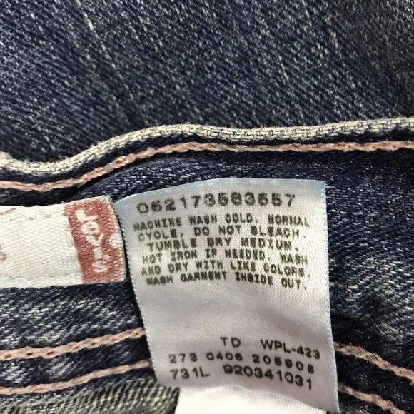 Levi's Red Tab Juniors Womens Size 7 Boho Hippie Prairie Denim Maxi Jean Skirt - Picture 4 of 8